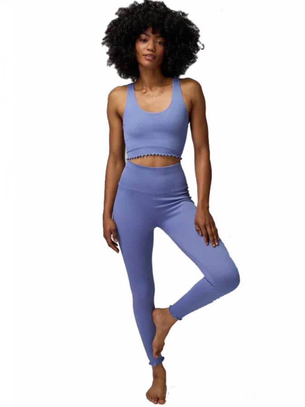 Spiritual Gangster Love Sculpt Lettuce Edge Ribbed Leggings